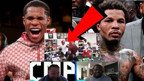 Devin Haney Confronts Floyd Mayweather Jr For Leaked Sparring Footage