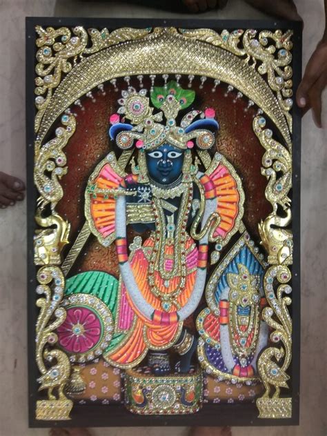 Banke Bihari L Tanjore Painting With Frame Artofit