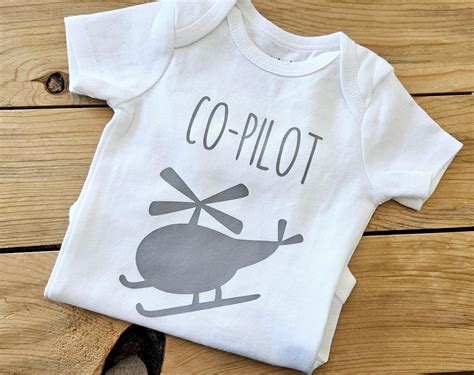 Co-pilot Baby Clothes, Helicopter Copilot Baby Clothes, Helicopter