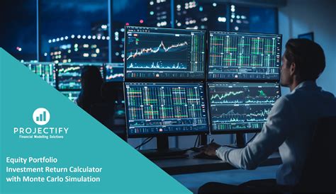 Excel Template Equity Portfolio Monte Carlo Simulation Investment