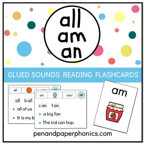 All An Am Glued Sounds Sound And Reading Flashcards Made By Teachers