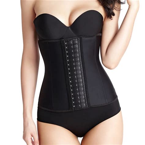 Hot Shapers Waist Cincher Latex Corset Shaper Women Slimming Body