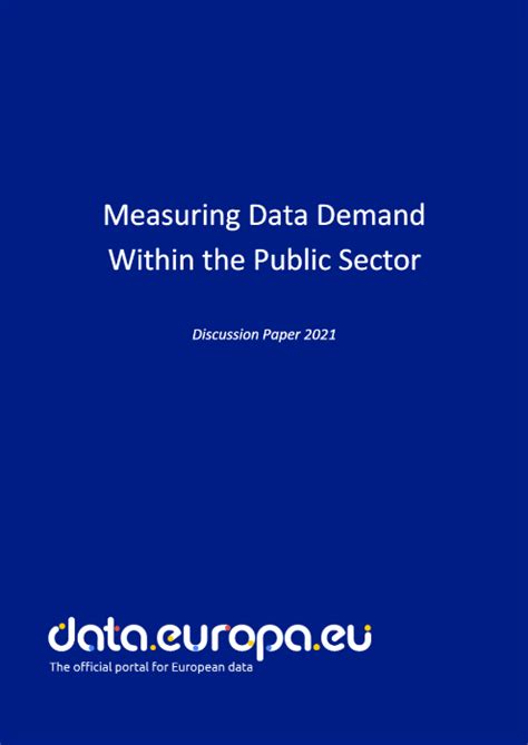 Measuring Data Demand Within The Public Sector Discussion Paper