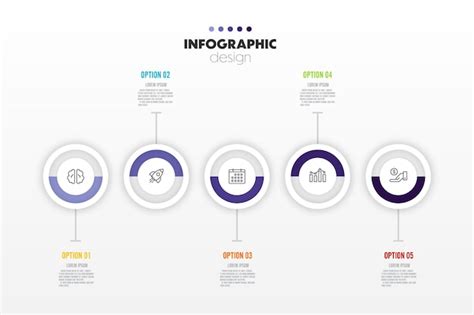 Plantilla De Infografía De Línea De Tiempo De Círculo Vectorial Para Presentaciones Y Conceptos