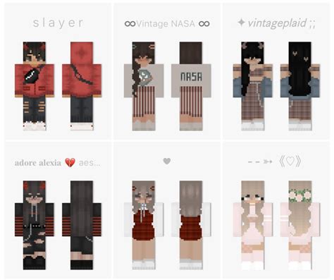 Mcpebedrock Aesthetic Skin Pack Male And Female Minecraft Skins