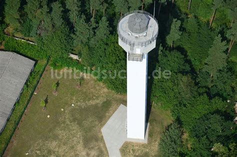 Luftaufnahme PRÖTZEL OT Heidekrug Neubau des Wetterradarturmes des