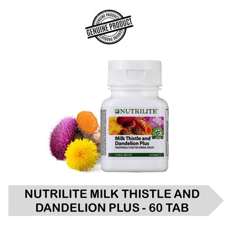 100 Original NUTRILITE MILK THISTLE AND DANDELION PLUS 60 TAB Lazada