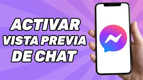 C Mo Activar Vista Previa De Chat En Messenger Youtube