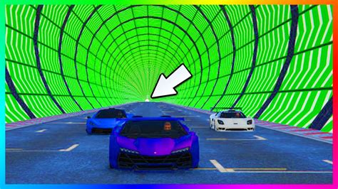 Gta 5 Dlc Brand New Impossible Custom Stunt Races Never Ending Extreme Turbo Tunnel And More