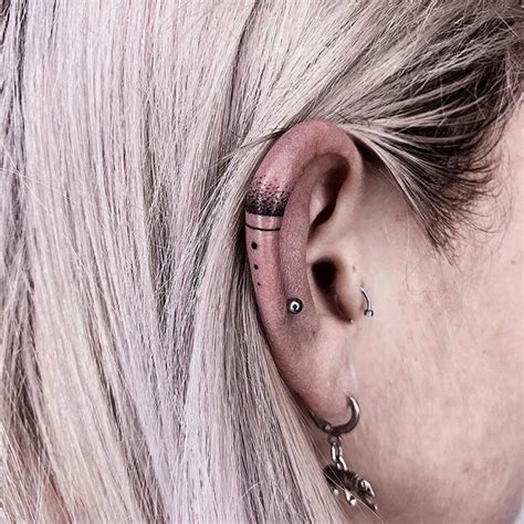 30 Minimalist Tattoo Ideas In 2020 Behind Ear Tattoos Ear Tattoo