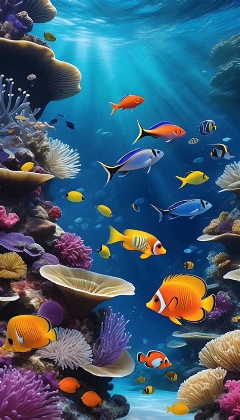 Sea Water Fish Background Wallpaper Image For Free Download - Pngtree