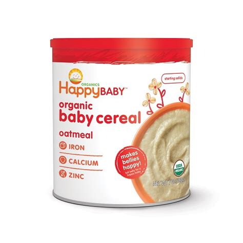 Happy Baby Organic Baby Cereal - Multi-Grain / Oatmeal 198gm