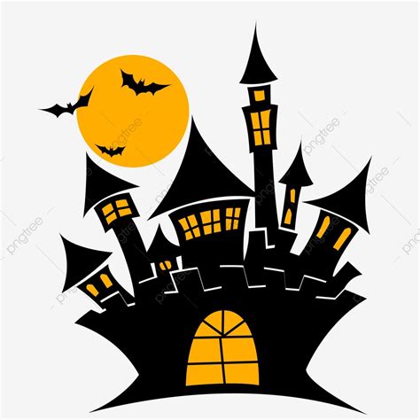 Halloween Castle Clipart Hd PNG, Halloween Castle Commercial Material ...