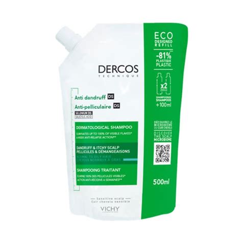 Dercos Anti Pelliculaire Shampooing Traitant Cheveux Gras Vichy