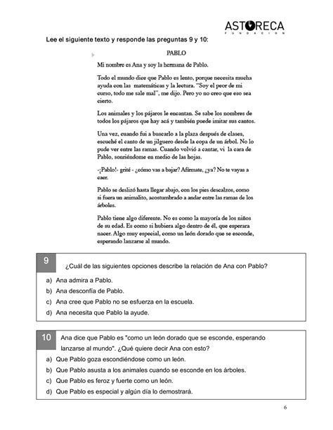 Ensayo Simce Lenguaje Pdf