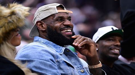 LeBron James attends Game 4