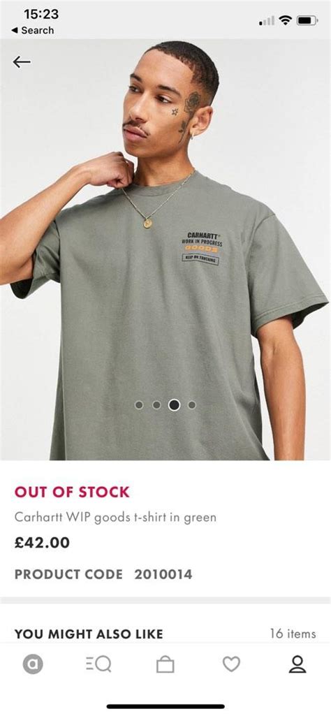 Carhartt Oversized T Shirt In Olive Green Mens Fashion Tops And Sets