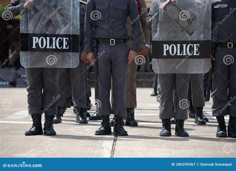 Riot Police Control The Crowd Stock Image Image Of Insurrection