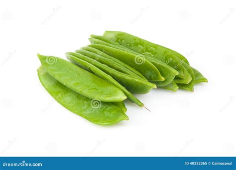 Fresh Flat Green Beans Stock Photo Image 40332365