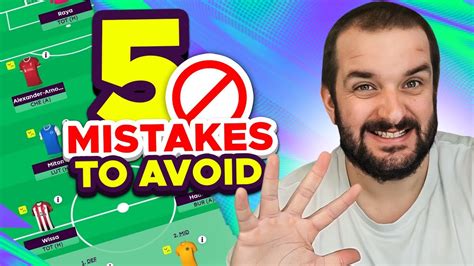 Top Fpl Mistakes To Avoid Fantasy Premier League Youtube