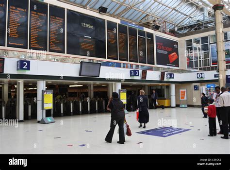 Inside Charing Cross Station Stock Photo Alamy