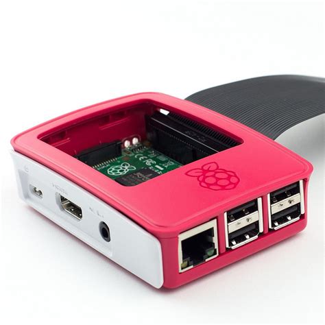 Raspberry Pi 3 3B Plastic Case Red And White