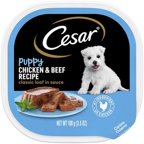 Cesar Puppy with Chicken & Beef in Meaty Juices Wet Dog Food - Shop ...