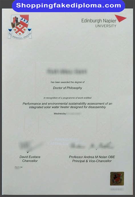 The Fake Edinburgh Napier University Degree | Buy fake Diploma|Buy ...
