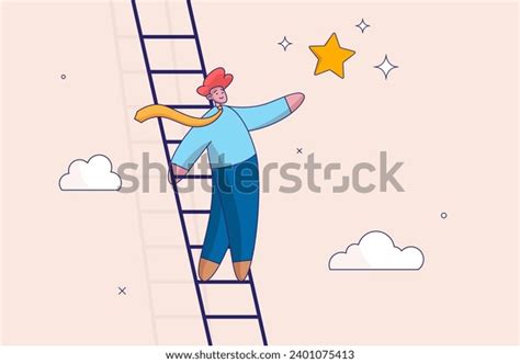 Aspiration Achieve Business Goal Concept Business Stock Vector Royalty Free 2401075413