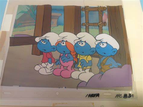 Animation Cels Smurf Multiple Image Animation Production 4 Cel Etsy