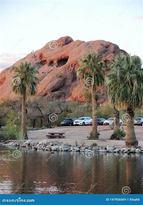 The Hole-in-the-Rock a Natural Feature in the Papago Park. Editorial ...