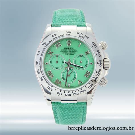 Rolex Daytona Masculino Mm Correia De Couro Tom Prata