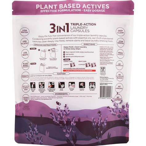 Earth Choice Triple Action Laundry Capsules Lavender Fields Pack