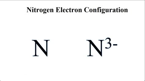 Nitrogen Orbital Notation