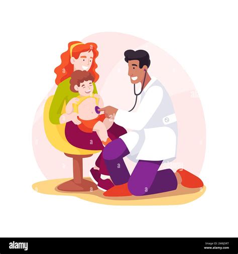 Doctor examination isolated cartoon vector illustration. Physical ...