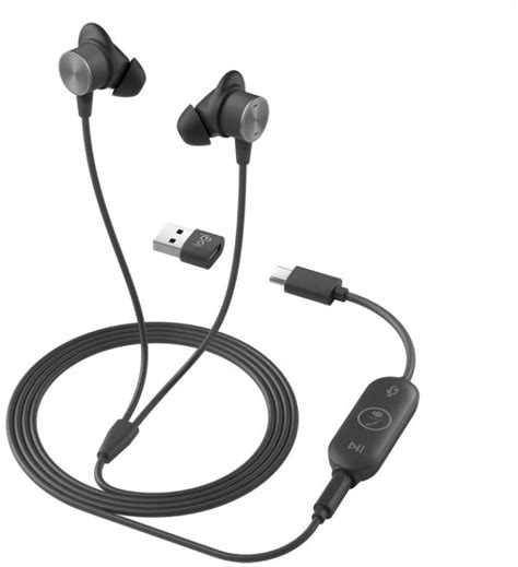 Logitech MSFT Teams Zone Wired Earbuds Grafit Ab 69 88 2023