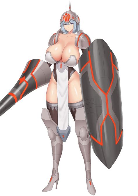 Rule 34 Armor Armored Boots Armored Gloves Big Breasts Breasts Covered Nipples Covered Pussy