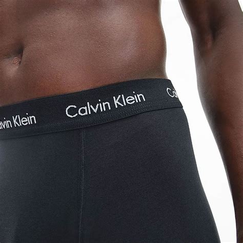 Calvin Klein 3 Pack Cotton Stretch Trunks Black