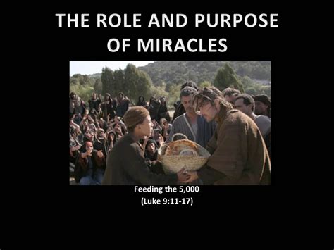 Ppt The Role And Purpose Of Miracles Powerpoint Presentation Free