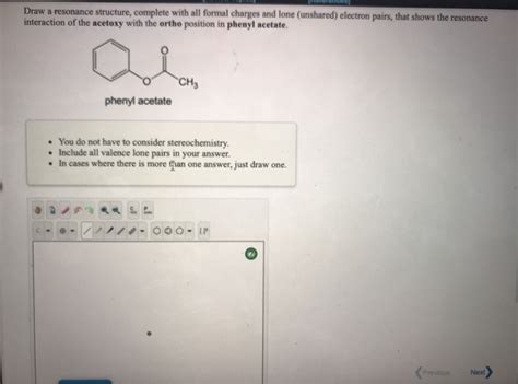 Solved Draw A Resonance Structure Complete With All Formal Chegg