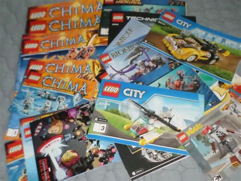 Bulk Lot Of Lego Instruction Booklets Manuals Chima Star Wars Super