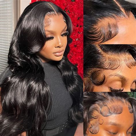 Amazon Highlight Ombre Lace Front Wigs Human Hair Pre Plucked Honey Blonde X Body