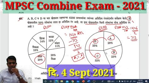 Mpsc Combine Exam Paper 2021 All Maths Questions Solution YouTube