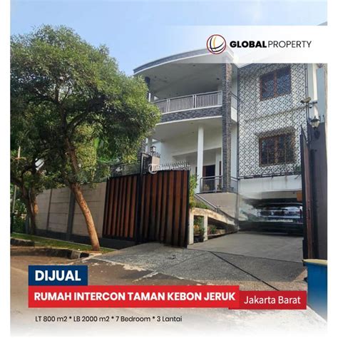 Jual Rumah Mewah Lantai Taman Kebon Jeruk Lt Lb Di Jakarta