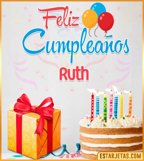 Feliz Cumpleaños Ruth Imágenes  Tarjetas Y Mensajes