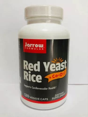 Red Yeast Rice 1200mg Coq10 100mg 120 Cáps Jarrow Fórmula Frete Grátis