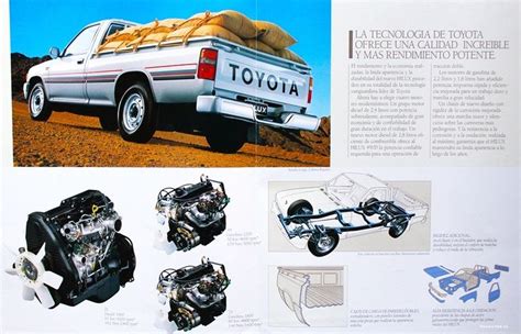 an advertisement for the toyota pickup truck with pictures of its ...