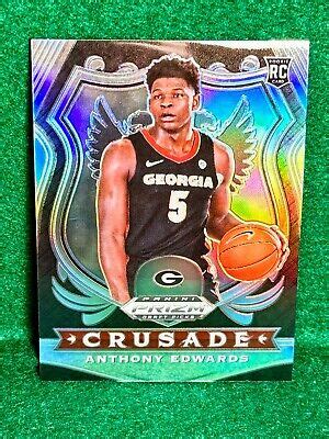 Panini Prizm Draft Picks Anthony Edwards Crusade Silver Prizm