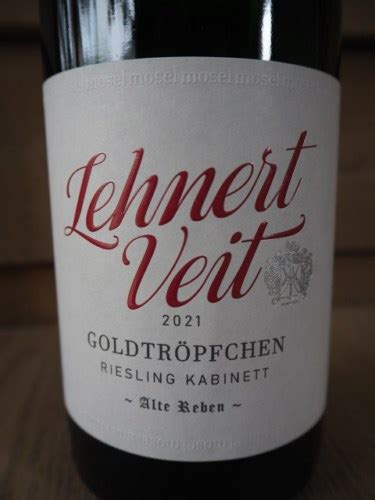 Lehnert Veit Goldtr Pfchen Riesling Kabinett Alte Reben Vivino Us