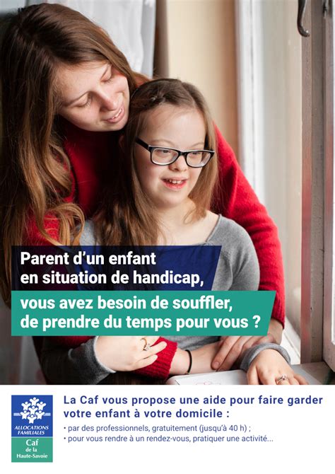 Aide au répit pour les parents denfants en situation de handicap